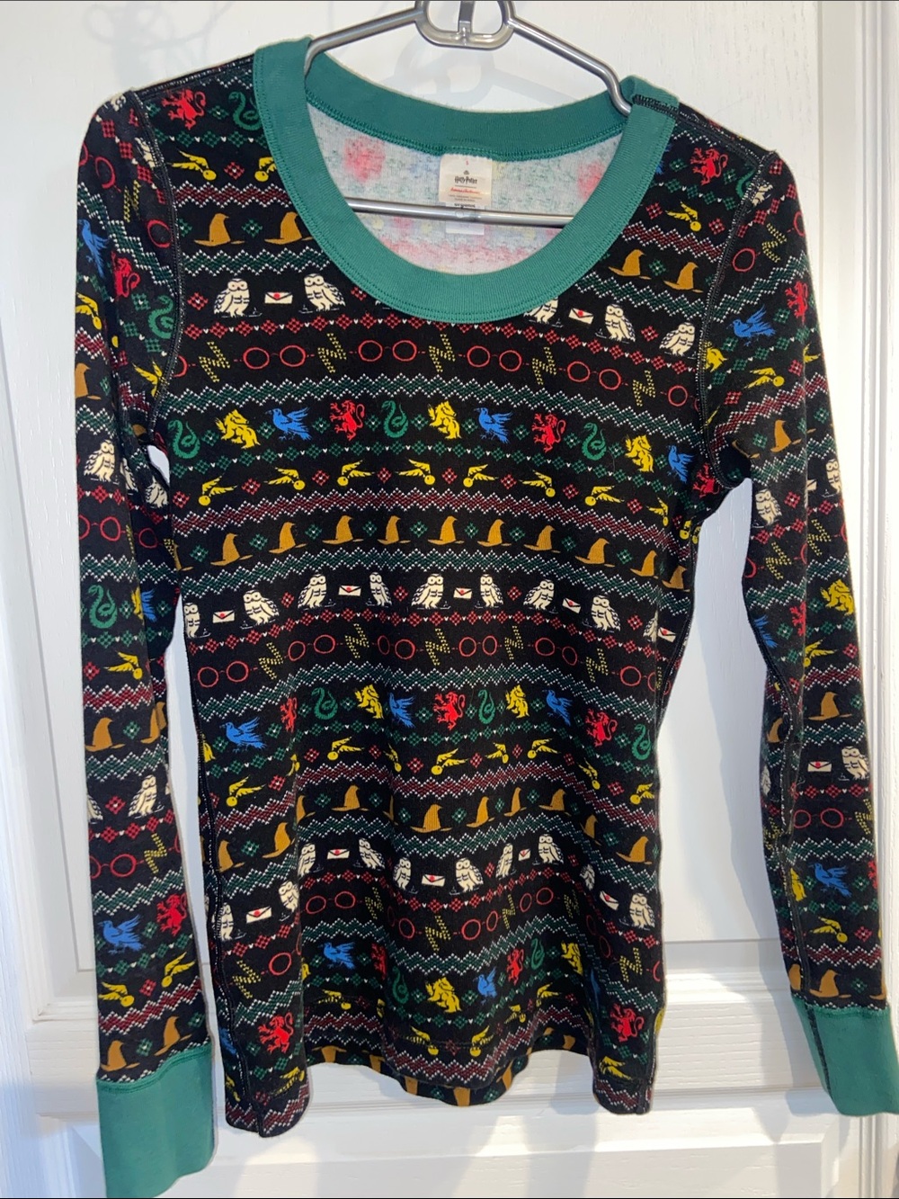 Hanna Andersson Harry Potter Hogwarts 100% Organic Cotton Pajama PJ Top Shirt
